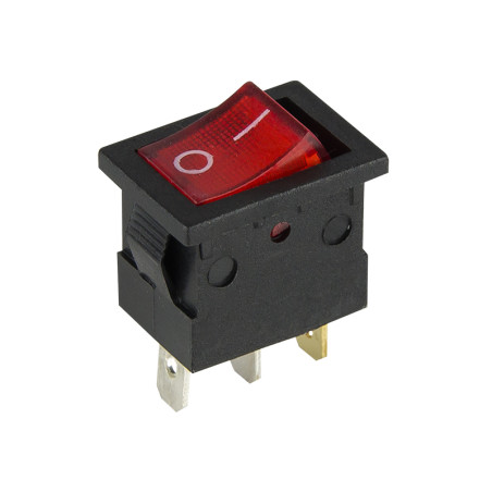 2404 - Lysdiodbelyst omkopplare mk1012c röd 12v