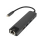 86-060 - USB-C hubb med nätverkskort RJ45 + HDMI K-03