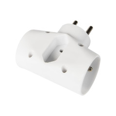 2408 - Grenuttag R-21 med 3 uttag med jordanslutning med jordanslutning