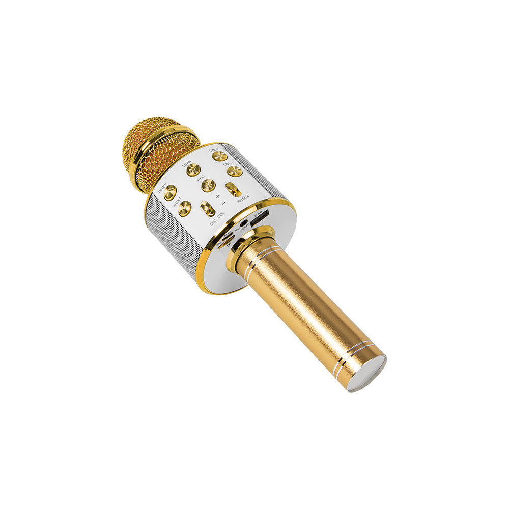 33-145- Mikrofon prm402 blow guld karaoke 33-145- Mikrofon prm402 blow guld karaoke