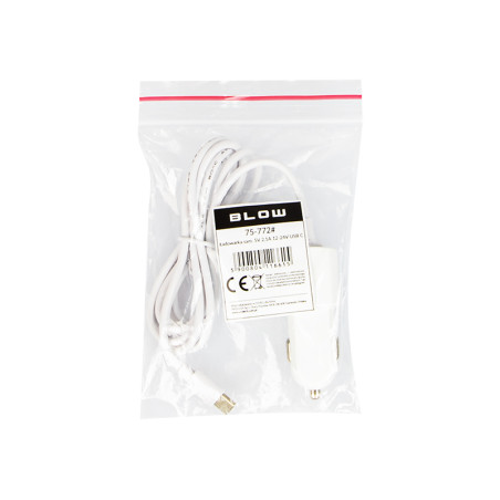 75-772- Bil laddare USB-C kabel 5V 2,1A 12-24V