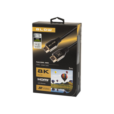 92-648 - HDMI-HDMI-anslutning 8k 3m premium 2.1v