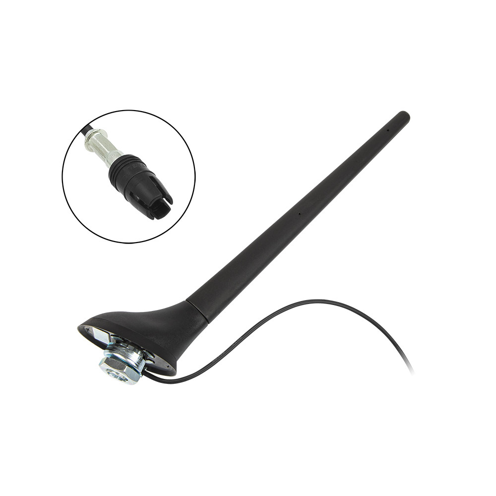 22-699- Professionell bilantenn FM Fiat Phantom Raw med 20 cm mast