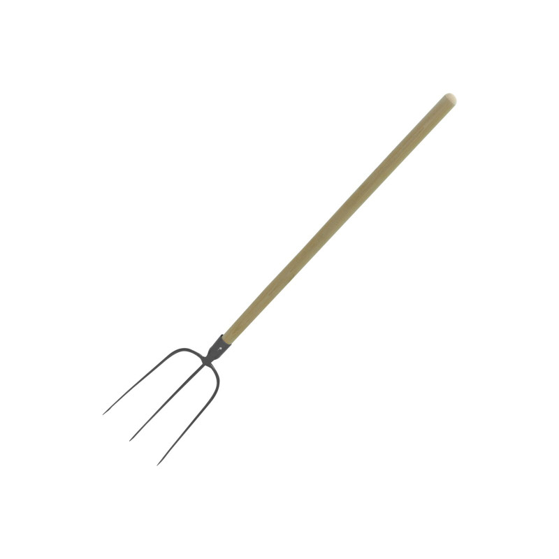 12284 Trädgårdsgafflar 4-tandade 130 cm, trähandtag 100 cm