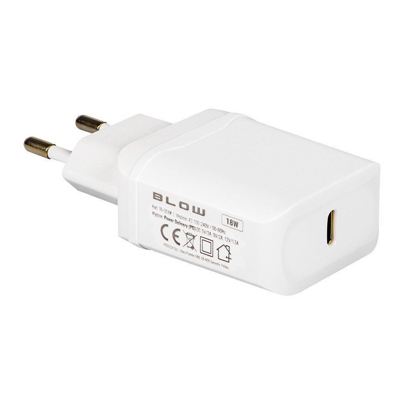 76-004- Nätadapter med USB-C PD3.0 18W