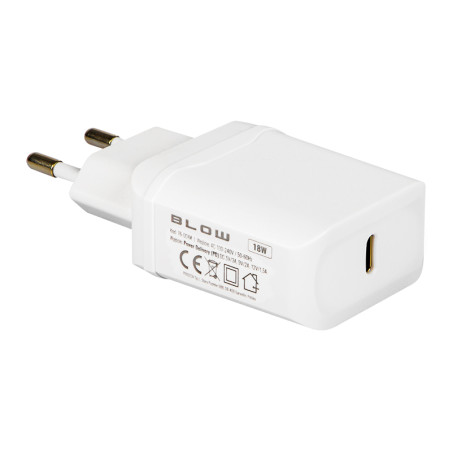 76-004- Nätadapter med USB-C PD3.0 18W