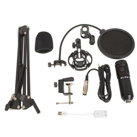 33-052- Studiomikrofon med blåshandtag