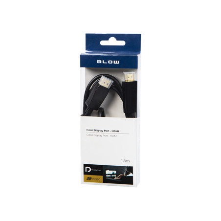 92-028- Anslutning DisplayPort-HDMI 1,8m