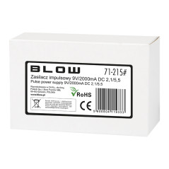 71-215- Switchad strömförsörjning 9v/2000ma 2,1/5,5