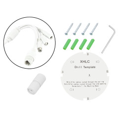 77-793- Kamera med wifi och IP 5MP metall bl-i5fk36twm/sd/wifi kupol vit 3,6mm