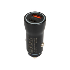 75-755- Bil laddare dubbla USB-A-portar + USB-C 36W G36W