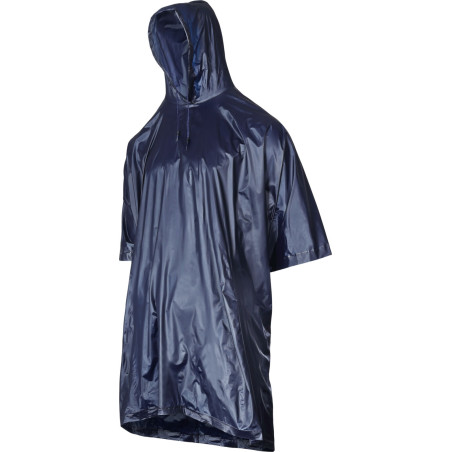 LPPP12U Regnponcho med huva, M-XL, blå