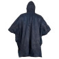 LPPP12U Regnponcho med huva, M-XL, blå