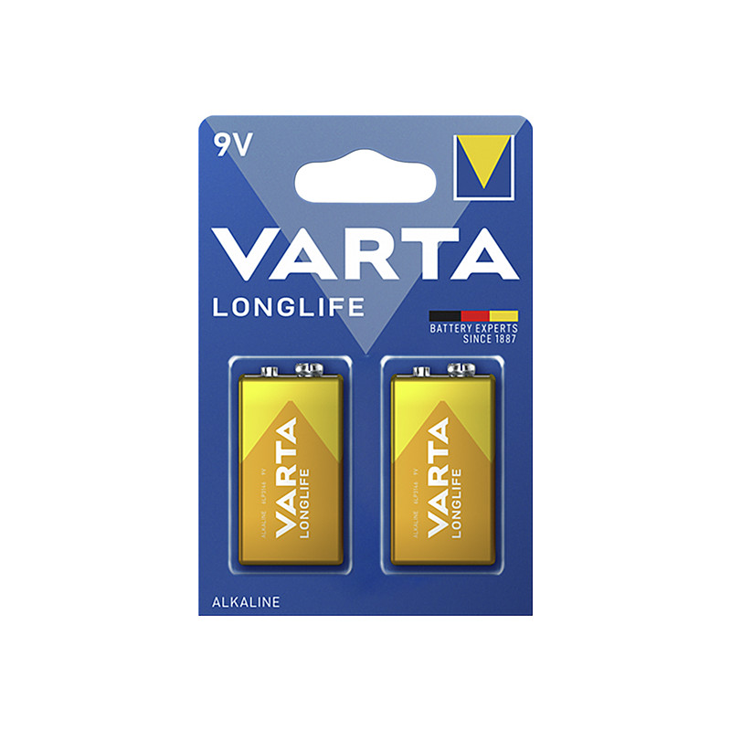 82-550- Alkaliskt batteri 9v 6lr61 varta longlife