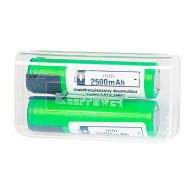 85-598- Batteri 18650 li-ion 2st 2600mah plattor 3,6v sony/murata + låda