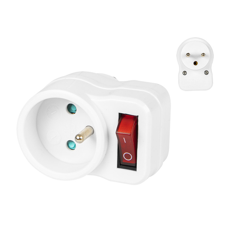 2700 - Grenuttag r-1ws 1gn med strömbrytare