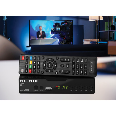 77-048- Dekoder tuner dvb-t2 blow 4625fhd h.265 v2
77-048- Dekoder tuner dvb-t2 blow 4625fhd h.265 v2