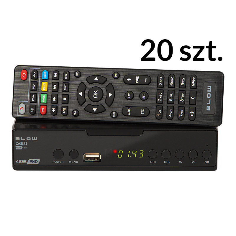 77-060- Dekoder tuner dvb-t2 blow 4625fhd förpackning v2