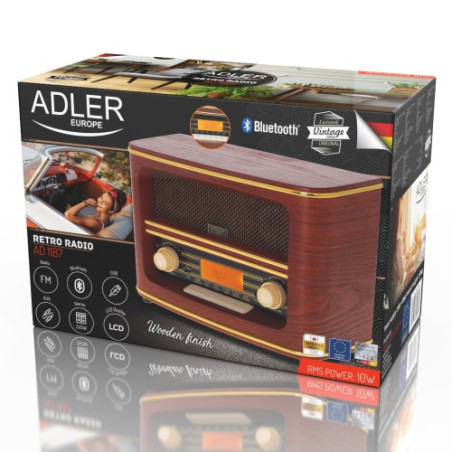 AD 1187 Retro radio med bluetooth