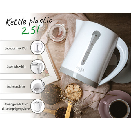 AD 1244 Plastvattenkokare 2,5 l