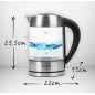 AD 1247 Glasvattenkokare 1,7 l med temperaturreglering.