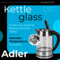 AD 1247 Glasvattenkokare 1,7 l med temperaturreglering.
