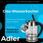 AD 1247 Glasvattenkokare 1,7 l med temperaturreglering.