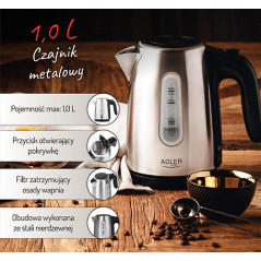 AD 1273 Metallvattenkokare 1,0 l