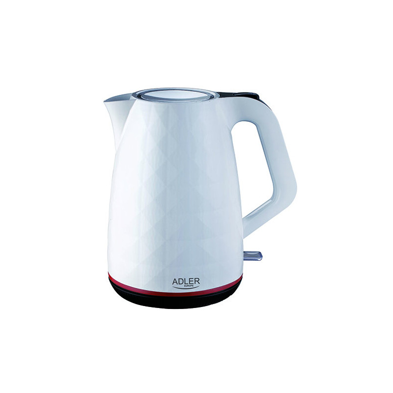 AD 1277 vit plastvattenkokare 1,7 l
