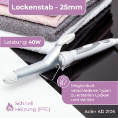 AD 2106 Curler - 25mm

(Note: 'Lokówka' means 'curler' in Polish.)