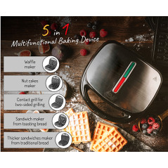 AD 3040 Multifunktionell 5-i-1 smörgåsgrill