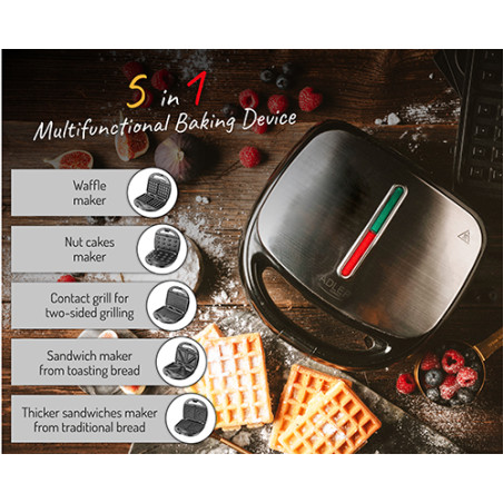 AD 3040 Multifunktionell 5-i-1 smörgåsgrill