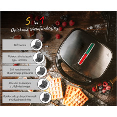 AD 3040 Multifunktionell 5-i-1 smörgåsgrill