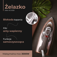 AD 5030 Keramiskt strykjärn 3000 W