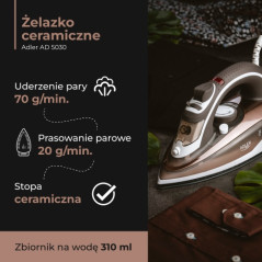 AD 5030 Keramiskt strykjärn 3000 W