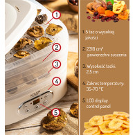 AD 6658 Svamp-, ört- och livsmedelstork - dehydrator