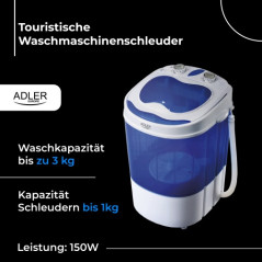 AD 8051 Resevaskt tvättmaskin med centrifugering