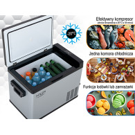 AD 8081 Kylskåp med kompressor för camping 40 liter