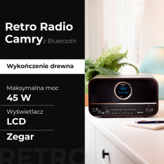 CR 1182 Retro radio med bluetooth