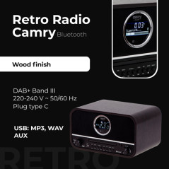 CR 1182 Retro radio med bluetooth