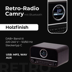 CR 1182 Retro radio med bluetooth