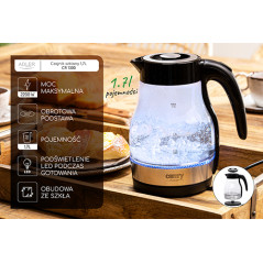 CR 1300 Glasvattenkokare 1,7 l