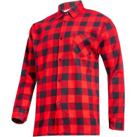 LPKF1XL Koszula flanelowa w kratę, czerwona, H:182-188, C:108-112, XL