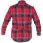 LPKF1XL Rutig flanellskjorta, röd, H:182-188, B:108-112, XL