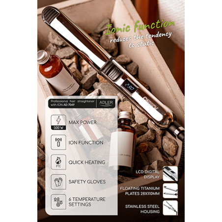 CR 2320 Hårrätare - professionell - med jonisering