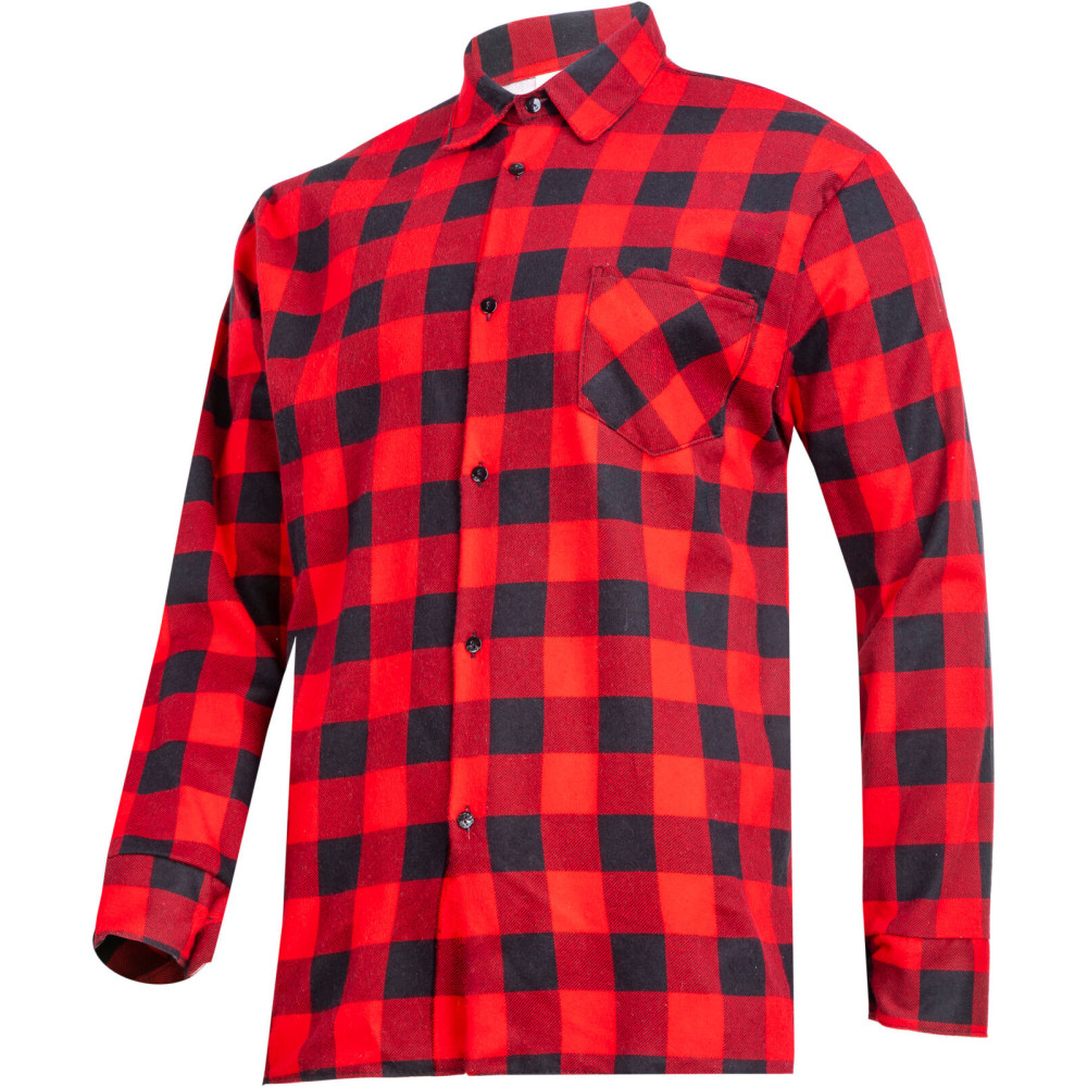 LPKF12XL Rutig flanellskjorta, röd, H:188-194, B:116-120, 2XL LPKF12XL Rutig flanellskjorta, röd, H:188-194, B:116-120, 2XL