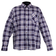 LPKF2S Koszula flanelowa w kratę, granatowa, H:164-170, C:84-88, S, LP