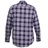 LPKF22XL Koszula flanelowa w kratę, granatowa, H:188-194, C:116-120, 2XL, LP