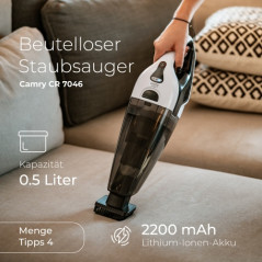 CR 7046 Trådlös påsefri dammsugare