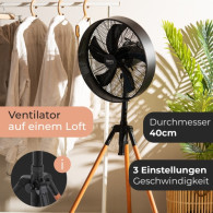 CR 7329 Loft-golvfläkt 40 cm / 16'